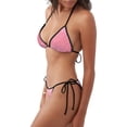 thumbnail image 2 of Fotbe Sparkly Glitter Traje de Baño para Mujer de Dos Piezas – Bikini Sexy de Tirantes Tipo Halter con Diseño Triangular, 2 of 6