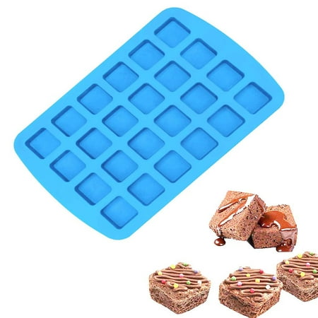 

Clearance! Lognanla Kitchen Essentials Bakeware Cake Chocolate Baking Squares Silicone Make 24-Cavity Kitchen，Dining & Bar Silicone Molds Blue