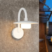 Inowel Motion Sensor Front Door Gooseneck Light Fixture Outdoor Wall Lamp for Patio Garden