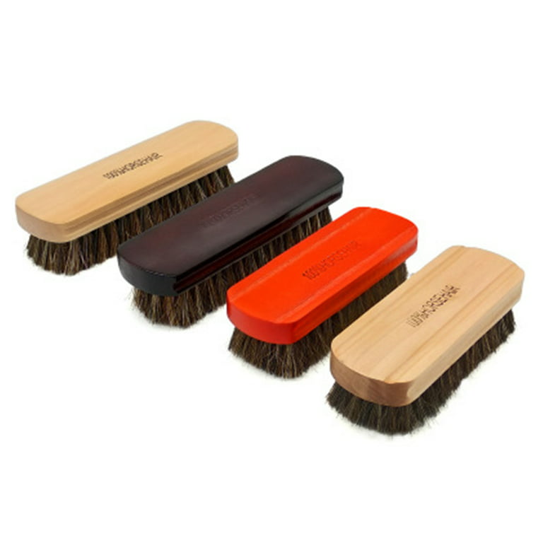 Horse Hair Cleaning Brush Big Size Car Interior Leather Tire Shoes Bag  Sofacleaning Tool Bristle Polishing Soft Brush