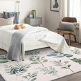 thumbnail image 4 of Leaf Area Rugs for Bedroom Living Room - 3x5 ft - Plant Carpet for Home Decor - Leaf Patterned Decorative Indoor Small Rug - Washable & Soft & Non Slip & Low Pile (ZF&7512), 4 of 7