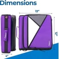 thumbnail image 4 of Case-it The Universal 2.0 Zipper Binder -1.5 Inch D-Ring - Removable Padded Pocket Holds Up to 13" Laptop/Tablet - Multiple Pockets - 350 Page Capacity - Comes with Shoulder Strap - Deep Purple LT-20, 4 of 7