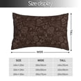 thumbnail image 2 of Yiaed Autumn Brown Plants Print Brushed Microfiber Envelope Pillowcases, Standard,Envelope Closure Pillow Cases(No pillow core)-20"x30", 2 of 6