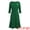 Pine Needle Green, variant on DARING DIVA Women's Dress with Brooch 3/4 Sleeve Boat Neck Fishtails Midi Dress S Black