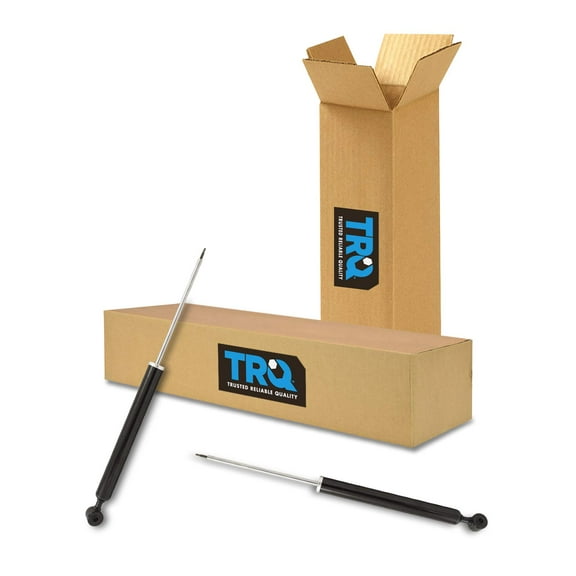 TRQ Rear Shock Absorber Assembly Pair Driver & Passenger Sides for Ford Fiesta SBA64351