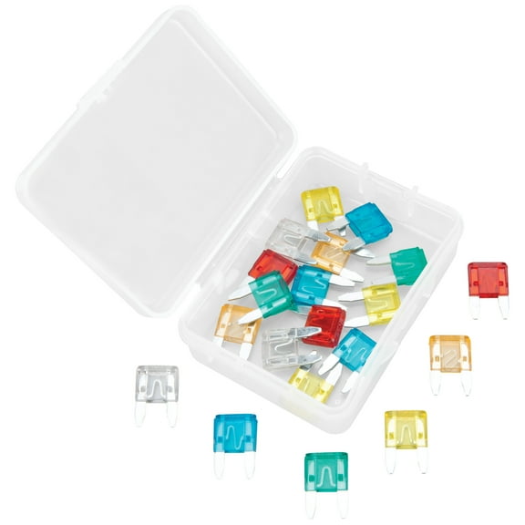 Performance Tool 1150 Assorted Blade Fuse Set with Handy Storage Case - Includes 20 Fuses Ranging from 5A to 30A