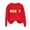 Red, variant on Cavosen Christmas Ugly Christmas Sweater Crew Neck Long Sleeve Funny Pullover Letter Graphic Solid Stretch Loose Blouses Party Shirt Tops