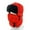 Red, variant on Winter Trapper Hat For Men Women With Mask Thickened Ear Protection Face Protection Cap Hot Pink