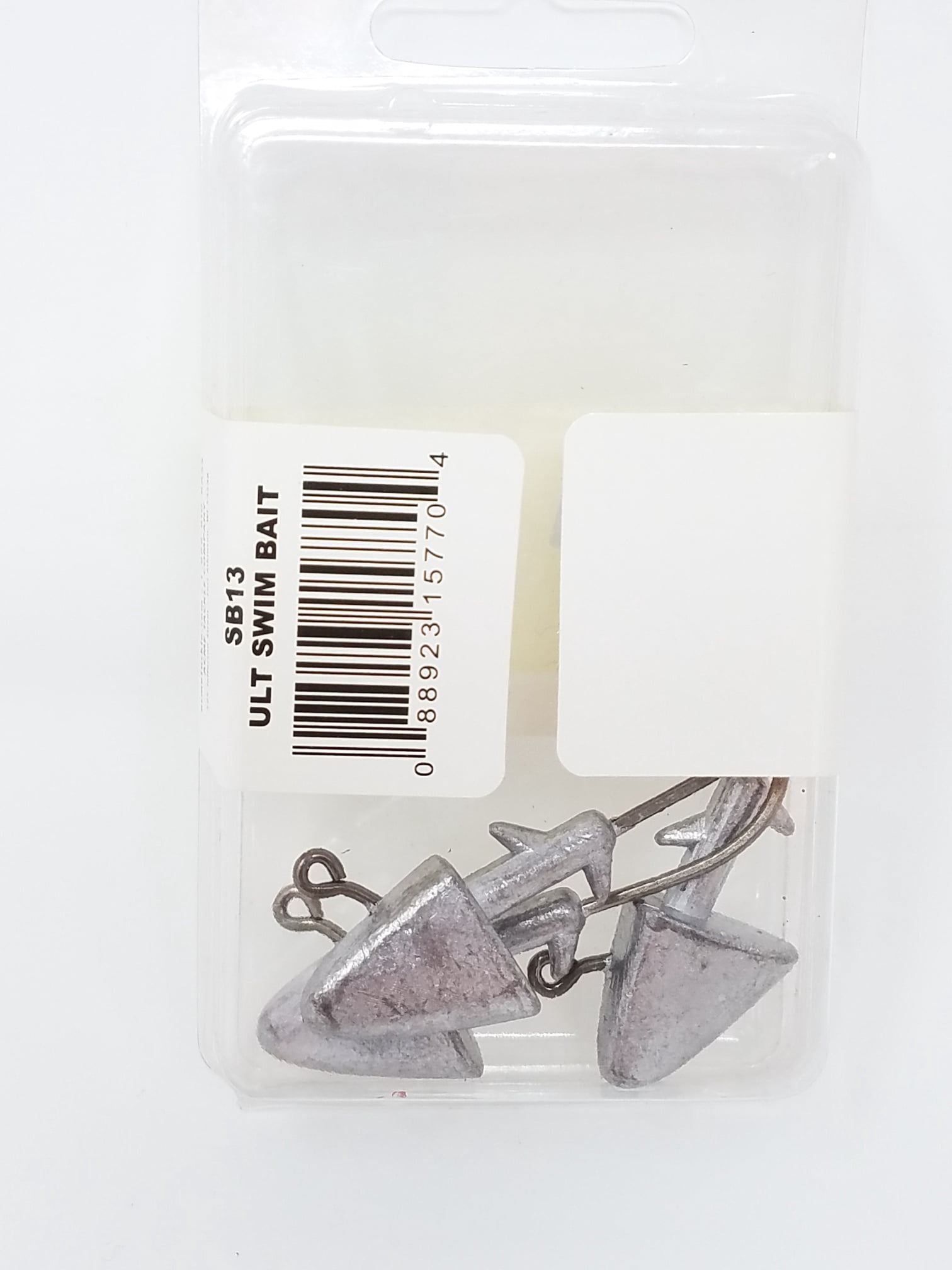 Kalins Freshwater Ultimate Swim Bait Soft Plastic Fishing Jig, Nickel, 1 oz, 3pk, Lake