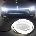 thumbnail image 2 of SPRING Sturdy High Quality Replacement Hood Light Part Lighting Running Silicon Strip Car Car Parts Daytime Flexible white, 2 of 9