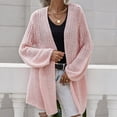 thumbnail image 6 of TAIAOJING Cardigan for Women Long Sleeve Knitwear Open Front Casual Outerwear Knit Cardigan Sweater, 6 of 9