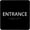 Black, variant on ADA CENTRAL SIGNS - 6" X6" Entrance Sign - ADA Compliant Tactile Graphics Grade 2 Braille Text Acrylic Wall Sign - Entry, Way in, Access Signs for Office, Hotel, Schools, Apartment, and Restaurants