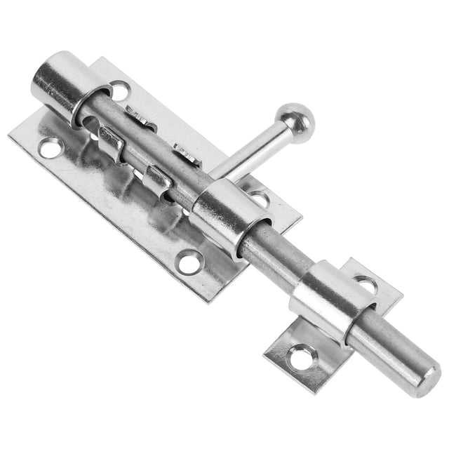 GETAJGHSD Loquet Coulissant Lot de 1 Couleur Argentée Loquets Métalliques pour Portes Résistance à la Rupture