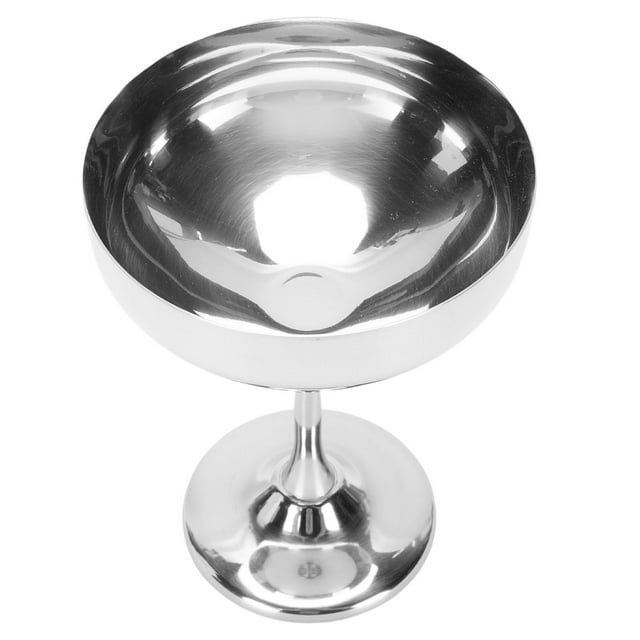 Copa de Helado de Acero inoxidable, Mini Bocadillo de Pozo redonteado Cazas de Dulces de Dulces de Acero inoxidables para tazonas de postra tazas de salsa para ensalada fruta de