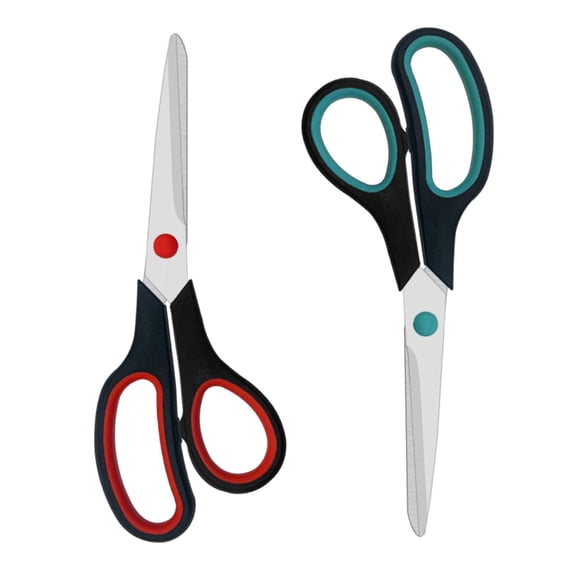 Tijeras Aksiko de 2 piezas de 19 cm multiuso para oficina y hogar