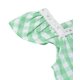 thumbnail image 5 of Vestido Beebay a cuadros con detalle de encaje verde, 7 años, 5 of 5