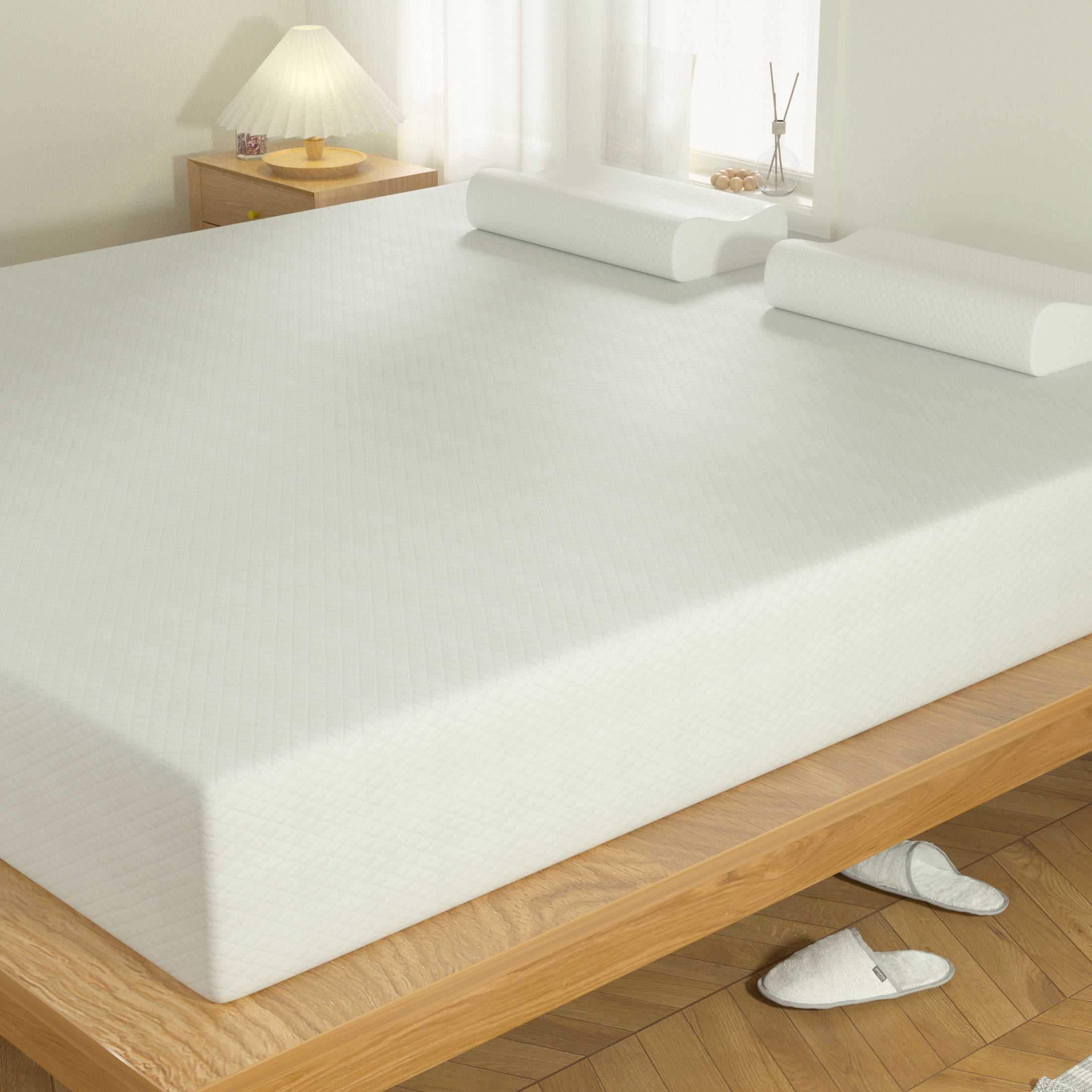 YRLLENSDAN 12 inch King Size Memory Foam Mattress Medium Firm King Mattress in a Box Fiberglass Free CertiPUR-US Certified Mattress for Pressure Relieving
