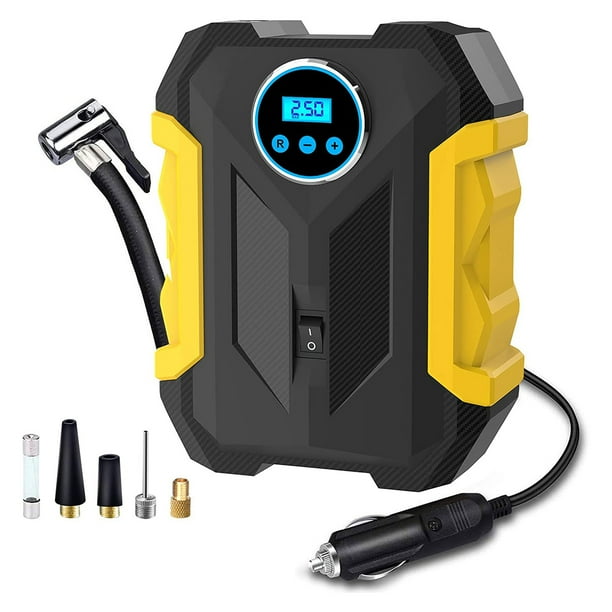 Febfoxs Digital Air Compressor for Car Auto Pump Portable Tire Inflator