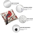 thumbnail image 4 of JEUXUS  Red Cardinal Bird on Mountain Ash Branch Print Throw Pillow Covers 2PCS Decorative Throw Pillows for Couch Sofa Bed Throw Pillow Cover Cushion Covers Pillowcases for Holiday, 4 of 6