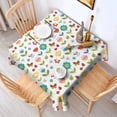 thumbnail image 2 of Pioneer Flower Floral Print Pattern Square Tablecloth, Waterproof Wipeable Spillproof Washable Table Cover for Home Kitchen Party Decor, 42"x42", 2 of 6