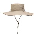 thumbnail image 2 of Visland Bucket Hat Wide Brim UV Protection Men Breathable Mesh Anti Scratch Cap for Fishing, Camping, Hunting, 2 of 3