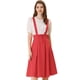 thumbnail image 1 of INSPIRE CHIC Vestido General De Cintura Elástica Con Tirantes Y Tirantes Para Mujer rojo S, 1 of 5
