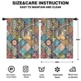 thumbnail image 2 of Blackout Kids Curtains,Multicolor Ethnic Geometric Pattern Childrens Insulated Curtains Set Of 2,Bedroom Essentials,Toddler Room Decor 52x63in(132x160cm), 2 of 5