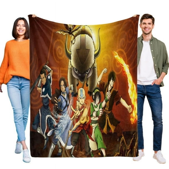 Avatar the last airbender Throw Blanket Gifts for Fans Lover Girls Boys Women Present Hoodie Him Bed 50"x60"