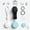 Black Tracker + Bracelet + Hook + Lanyard, variant on 4 Pack Smart Anti-Lost Tracker Bracelets, Compatible with Apple Find My, Mini Wireless Key Finder, Adjustable Wristband for Keys Wallets Backpacks Luggage Pets