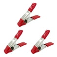 thumbnail image 4 of Wisewang Portable DIY Crafting Tailoring Metal Spring Clamp Nonslip Photography Woodworking Clip Fastener Fixing Fastening Tool Red 3Set, 4 of 6