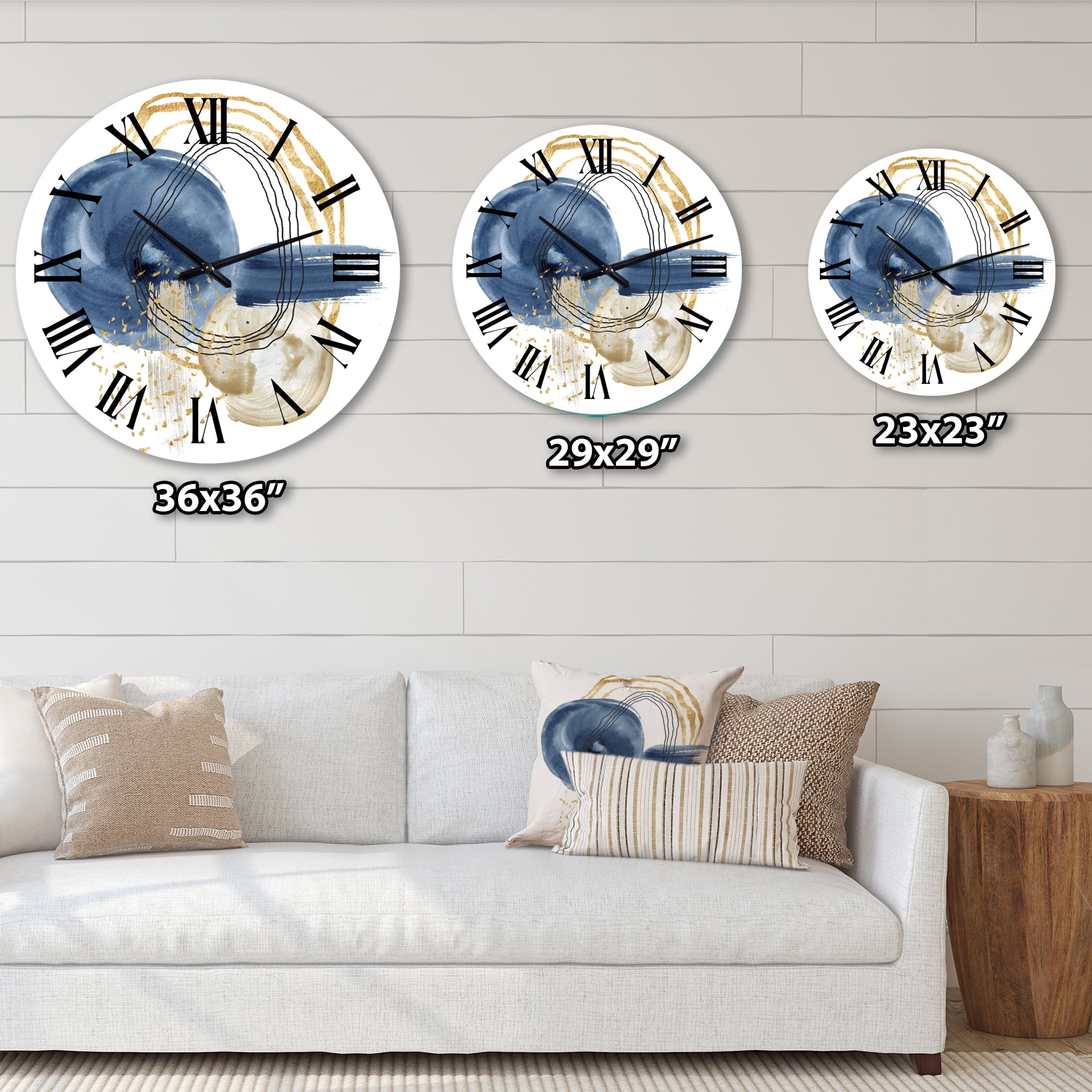 Designart 1 in Modern,Contemporary Wall Clock