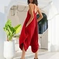 thumbnail image 4 of aidice Summer Rompers for Women V Neck Spaghetti Strap Loose Casual Irregularly Cropped Pants Jumpsuits, 4 of 9