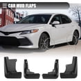 thumbnail image 2 of Unique Bargains 1 Set Car Mud Flaps Splash Guards with Screw Black Plastic for Toyota Camry SE XSE Sport 2018-2022, 2 of 7