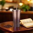thumbnail image 4 of PONPRNGY Tumbler Double Wall Vacuum Insulated Travel Glitter Mug,Stainless Steel Tumblers with Lid and Straw, Powder Coated Coffee Cups for Woman, 4 of 6