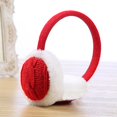 thumbnail image 5 of Mode Femmes Automne Hiver Chaud Cache-Oreilles en Peluche Tricoté Accessoire Cadeau, 5 of 5