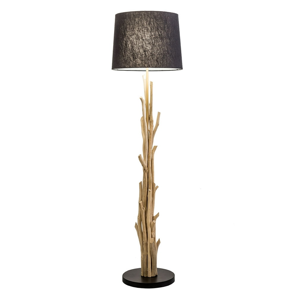 Modern Home Nautical Driftwood Branch Wooden Floor Lamp Ocean/Beach