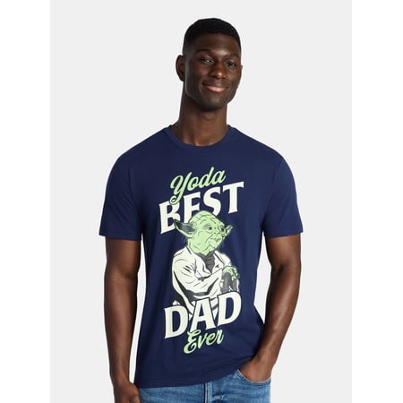 Star Wars Yoda Men's and Big Men's Father's Day Graphic Tee, Sizes XS-5XL