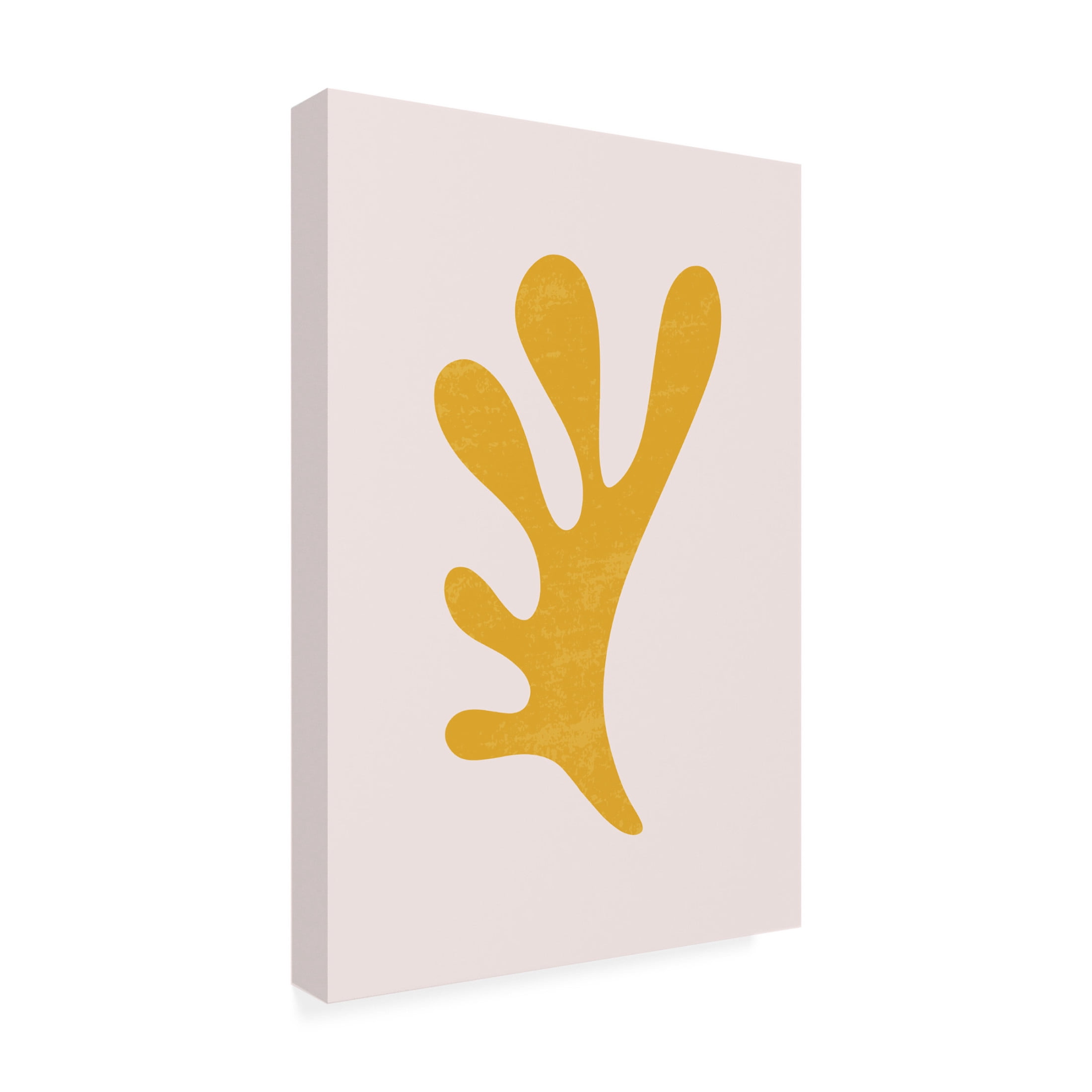 Trademark Fine Art jay stanley Abstract Yellow Algae Canvas Wall Art