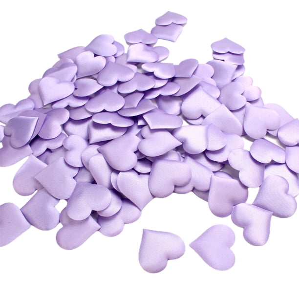 Púrpura 100 piezas Esponja tridimensional corazón de melocotón 35 CM rociado con confeti de amor pétalos en forma de corazón ANGGREK Otros