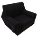 thumbnail image 5 of 1 Uds. Funda de sofá de un solo asiento, funda de poliéster para sofá, funda elástica para sofá, color negro, 5 of 7
