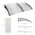 thumbnail image 5 of Zimtown 35.4"x 77" Window Awning Patio Hollow Sheet UV Black Holder, 5 of 10