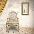 thumbnail image 3 of Gladding, Pamela 9x18 Gold Ornate Wood Framed with Double Matting Museum Art Print Titled - Damask Gray Tulip Panel II, 3 of 4