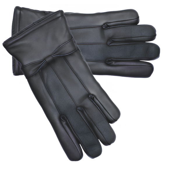 Winter Gloves with 3M Thinsulate-High Quality Leather - Unisex– Warm Winter Gloves-Size XL- Black- by North Gloves
