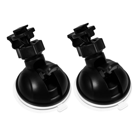 2 miniventosas universales de 1/4" para cámara de salpicadero de coche con cabezal de bola y hebilla única, aptas para parabrisas (los accesorios pueden variar)