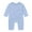 Blue, variant on fatyb Baby Footless Pajamas Thin Long Sleeve Newborn Sleep Rompers Infant Solid Color Lounge Clothes