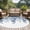 Blue, variant on Burnt Orange Botanical Round Area Rug 4 FT, Non Slip Indoor Outdoor Rug, Eucalyptus Leaves Pastoral Floral Washable Soft Circular Carpet Non-Shedding Floor Mat for Coffee Table Nursery Foyer Balcony