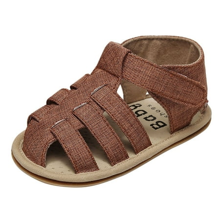 

yinguo shoes toddler first kids leisure girls baby open sandals walkers toe baby shoes brown 11