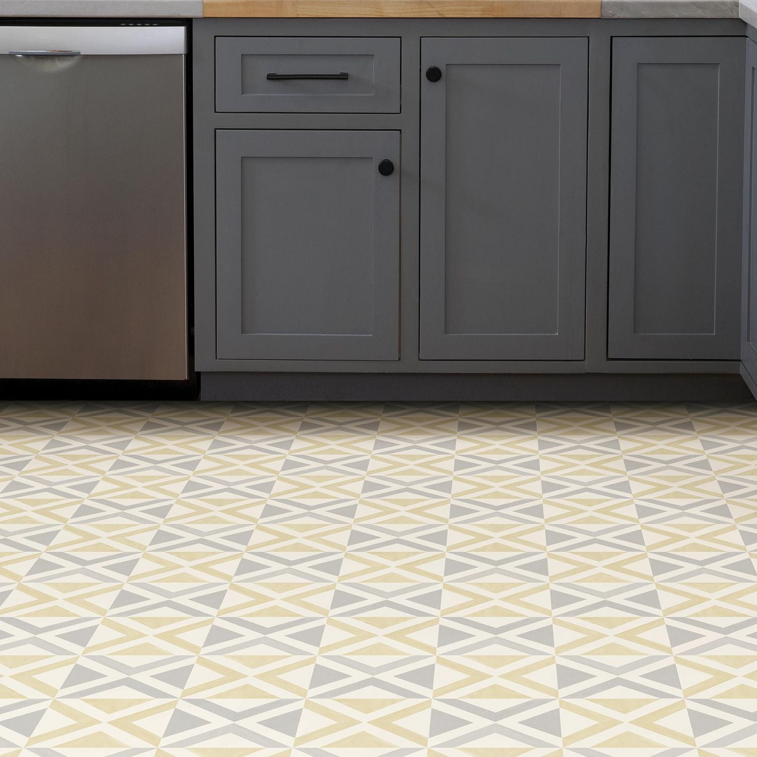 FloorPops Isosceles Peel and Stick Floor Tiles Set of 2