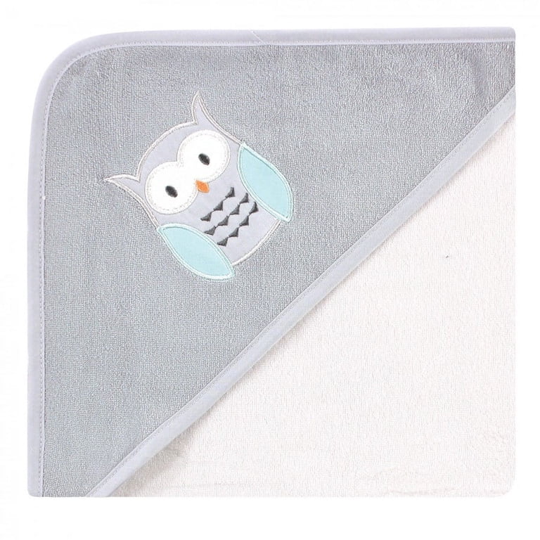 Hudson Baby Hooded Towels Cotton Rich, Owl, 3-Pack photo 4