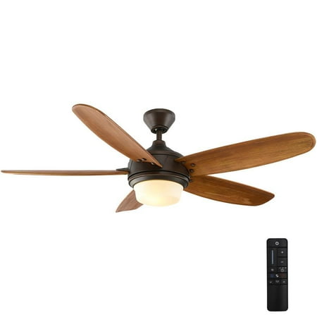 Home Decorators Collectionbreezmore 56 In Led Indoor Mediterranean Bronze Ceiling Fan With Light Kit And Remote Control Brickseek - Home Decorators Collection Ceiling Fan Altura Light Kit